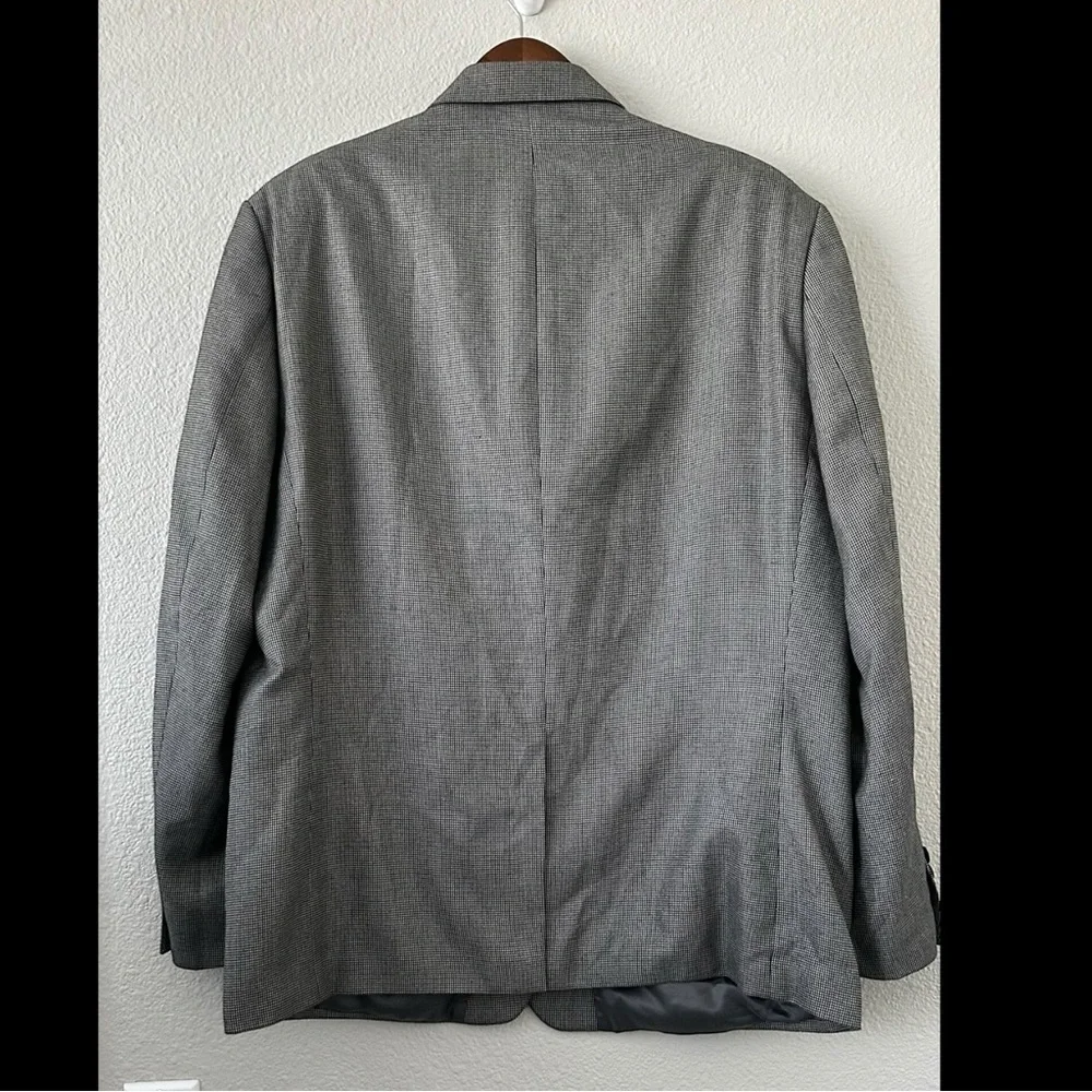 Men's Lauren Ralph Lauren Gray Houndstooth Blazer Jacket 46 R‎